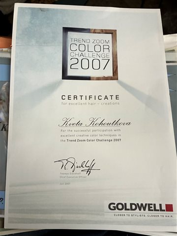 Certifikát 2
