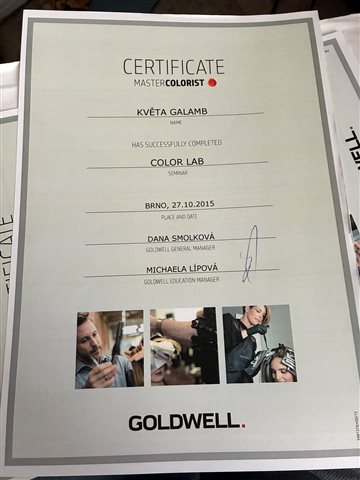 Certifikát 15
